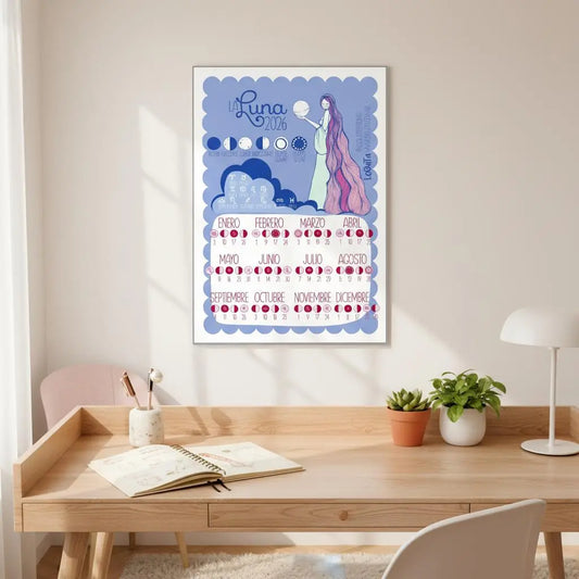 Calendario Lunar 2026 Poster
