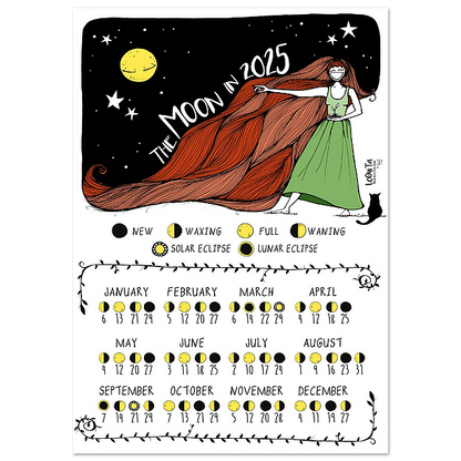 Calendario Lunar 2025 (Póster)